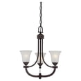 thumbnail image 2 of Monroe - 3 Light Chandelier w/ Frosted Ribbed Glass, 2 of 2