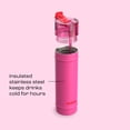thumbnail image 6 of Bubba Water Bottle, 24 Oz, Stainless Steel, Vacuum Insulated Leakproof, DualSip 2-Way Lid, Flora Aura, 6 of 10