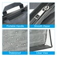 thumbnail image 4 of Uxcell Handbag Dust Bags, M Size Dustproof Transparent Purse Protector, Gray 2 Pack, 4 of 5