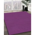 thumbnail image 2 of Ahgly Company Indoor Round Patterned Purple Area Rugs, 6' Round, 2 of 6