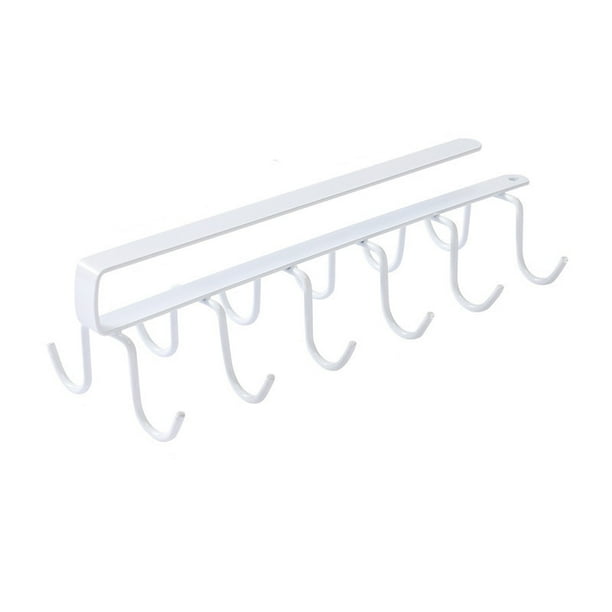 Estante de almacenamiento de gabinete de hierro forjado para cocina, multifunción, con ganchos para colgar en la pared, para armario, cocina, sin costuras, sin clavos