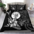thumbnail image 1 of Juego de cama Niue - estilo pez con flores de plumeria, 1 of 4