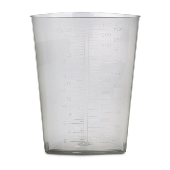 McKesson Polypropylene Translucent Triangular Graduated Container, 32 oz, 200 Ct