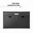 thumbnail image 4 of 30 inch Under Cabinet Range Hood Stainless Steel Black Kitchen 230 Cfm Vent with LED Light Carbon Filter, 4 of 9