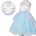 thumbnail image 4 of Girls Unicorn Costume Pageant Flower Princess Party Dress, 4 of 6