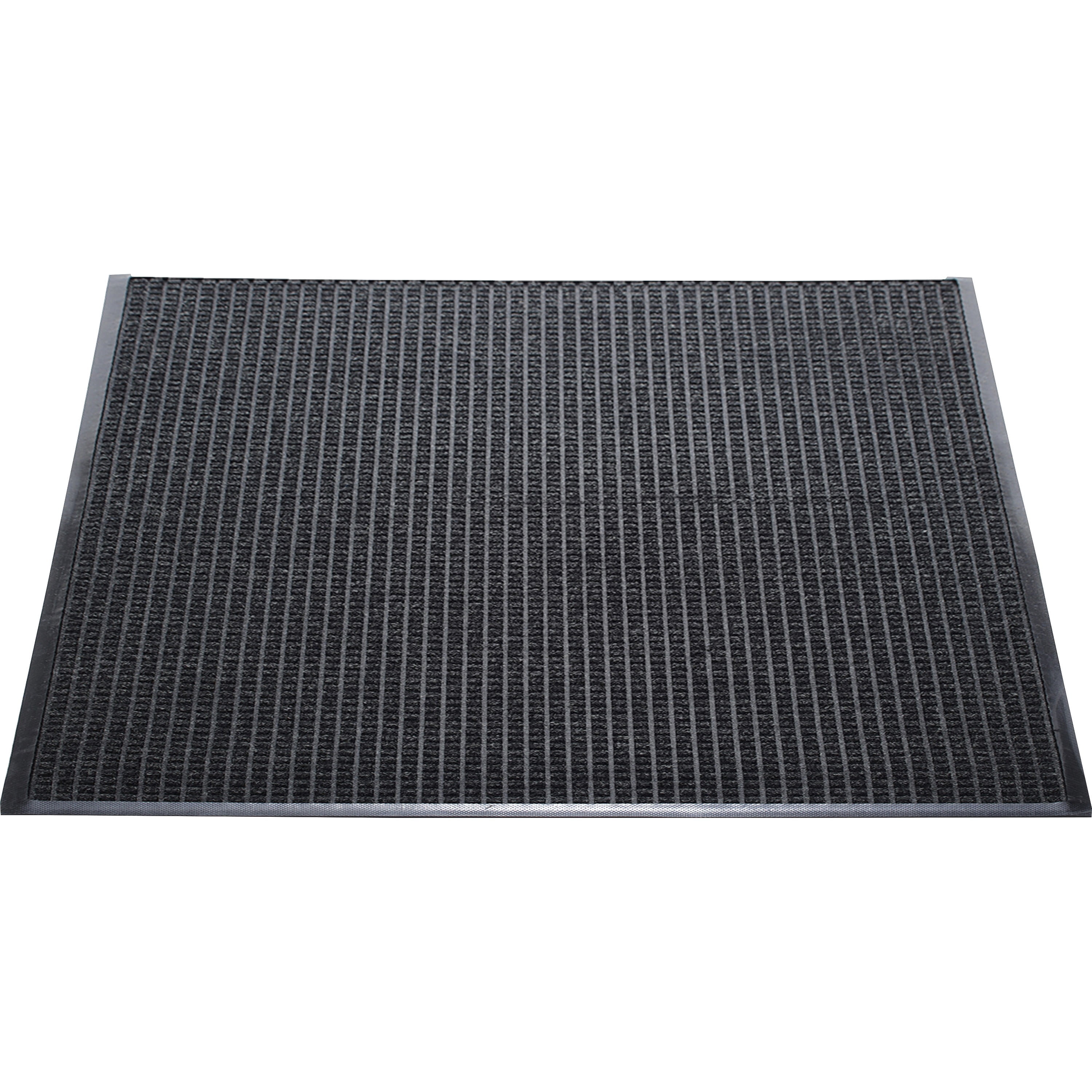 Genuine Joe Waterguard Indoor/outdoor Mats - Carpeted Floor, Hard Floor, Indoor, Outdoor - 60" Length X 36" Width - Rubber, Polypropylene -  Gray
