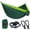 Dark Green&green-Double 118''L x 78''W, variant on Camping Hammock Super Lightweight Portable Parachute With Two Tree Straps Single Or Double Nylon Travel Hammocks For Backpacking Hiking