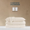 thumbnail image 2 of Sleep Zone 3 Pieces Jersey Knit Bedding Sets with 1 Comforter and 2 Pillow Shams, Soft and Breathable Comforter Set with Women, Men, Adults, Washable (Beige, Full), 2 of 6