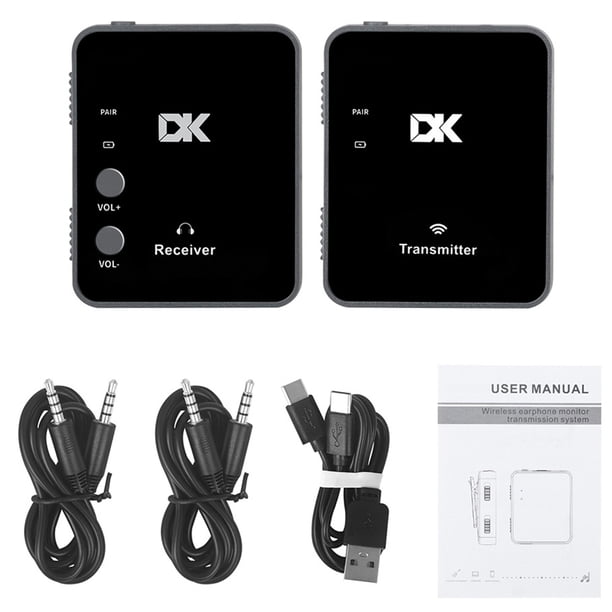 Transmisión inalámbrica Transmisor Receptor Auriculares Auriculares Streaming Monitor Sistema de monitorización en oído
