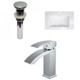 thumbnail image 1 of American Imaginations 24-in. W 1 Hole Ceramic Top Set In White Color - Overflow Drain Incl. AI-30027, 1 of 9