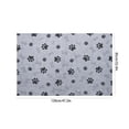 thumbnail image 3 of Washable Pet Rug 48X33 Inch Waterproof Dog Mat Non Slip Water Absorbent Mat for Under Dog Bowls Home Gray Paw Print 1 Pack, 3 of 3