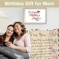 thumbnail image 2 of Birthday Gifts for Mom,Mom Birthday Gifts from Daughter,Gifts for Mom Birthday,to My Mom Blanket from Son,Lightweight Soft Warm Throw Blankets for Home Office Sofa Gifts for Mom Mother 60"x80", 2 of 6