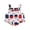 White, variant on Wassery 4th of July Toddler Girls Summer Casual Sling Jumpsuit Sleeveless Stars Stripe/Ice Cream Print Romper Infant Independence Day Clothes 12M-5T