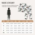 thumbnail image 4 of Yiaed Cool Chicken Print Pajamas Women's Long Sleeve Sleepwear Soft Button Down Loungewear Pjs Lounge Set Nightwear Womens Pajama Pants-Medium, 4 of 7