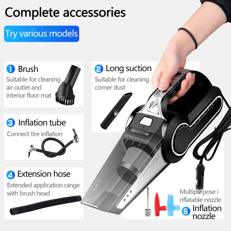Handheld Vacuum Cordless,Portable Cordless Vacuum,Car Vacuum