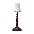 thumbnail image 2 of Mini LED Night Light Table Lamp with Rechargeable Battery, Vintage-Style Shade, for Bedroom, Bedside, Reading, Home Office, Coffee White, 2 of 6