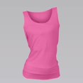 thumbnail image 2 of TODOZO Tank Top for Women 2025 Womens Summer Tops Summer Tops for Women Womens Tank Tops Back Hollow Round Neck Slim Fit Strapless Women's Vest Hot Pink S, 2 of 6