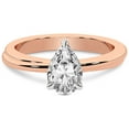 thumbnail image 3 of 2 Carat IGI Certified Pear Shape Lab Grown Diamond Engagement Ring | 14K Rose Gold | Juniper Crossover Solitaire Diamond Ring | FG-VS1-VS2 Quality Friendly Diamonds, 3 of 5