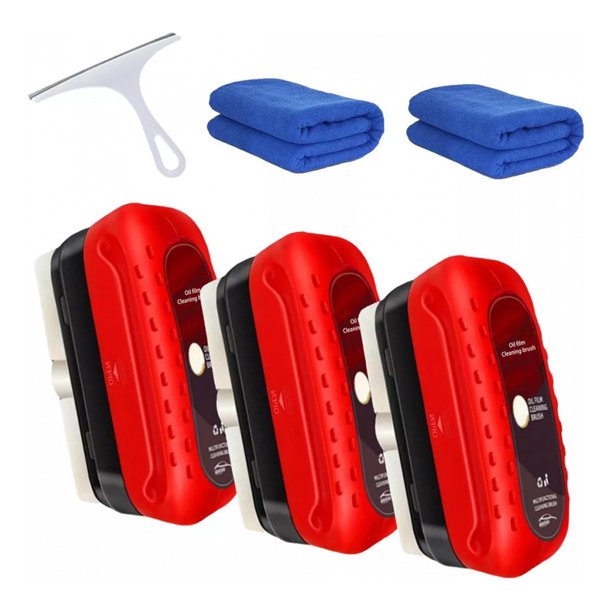 3pcs Automotive Oil Film Cleaning Brush, 2024 New Glass