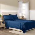 thumbnail image 3 of Wamsutta 1846 4-Piece 650 Thread Count Titan Stripe Egyptian Giza Cotton Sateen Bed Sheets, King-Deep Pocket, 3 of 10