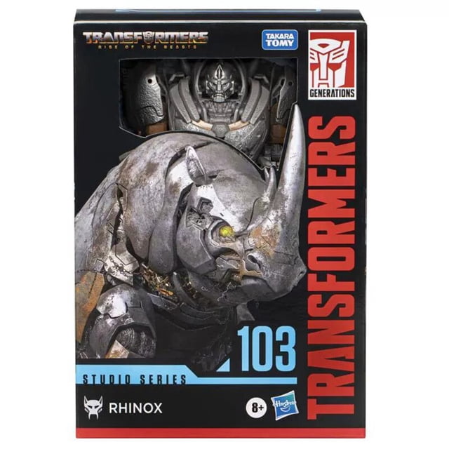 Hasbro Transformers Rise of The Beast SS103 rinox, 18Cm, Voyager Class, modelo de figura de acción Original, juguete para niños, regalo de colección Fivean unisex