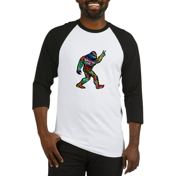 CafePress - PEACE UP Baseball Jersey - Cotton Baseball Jersey, 3/4 Raglan Sleeve Shirt