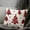 Snowflake, variant on Christmas Decorative Throw Pillows Cover for Couch Deer Snowflakes Christmas Tree Linen Indoor Decor Pillows Cover for Living Room Bedroom 18" x 18", Throw Pillows Cover 1 Pack