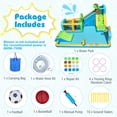 thumbnail image 4 of Costway Inflatable Water Park with Climbing Wall Basketball Rim Target Game Without Blower, 4 of 9