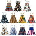 thumbnail image 7 of BULLPIANO Little Girls Dress Kids Casual Dresses Beach Sundresses Halter Dresses Backless Princess Sundress, 7 of 7