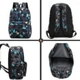 thumbnail image 4 of Dog Man Graphic Blue School Backpack, Geometric Pattern Anime Daypack with Laptop Space and Lightweight Feel, 4 of 6