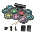 thumbnail image 4 of Almohadilla de batería electrónica, almohadilla de batería Digital, sonido estéreo, regalo, juego de batería de mesa portátil, 4 of 9