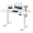 White, variant on SONGMY Electric Height Adjustable Standing Desk Large 55 x 24 Inches Sit Stand up Desk Home Office Computer Desk Memory Preset with T-Shaped Metal Bracket, Light Wood