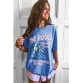 thumbnail image 6 of Women's Sky Blue Rodeo Forever Western Graphic Tee - Casual and Comfortable - [ZhiHiMeRi] | (US 12-14)L, 6 of 12