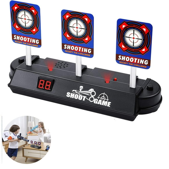 Electronic digital aiming device for Nerf guns, automatic reset intelligent light-sound effect 2020 New target toys for Nerf N-Strike Elite, Mega, Rival series