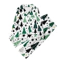 thumbnail image 1 of WEAIXIMIUNG Children's Christmas Print Long Sleeve Trousers Cardigan Children's Pyjamas Two Sets 3-4 Years, 1 of 3