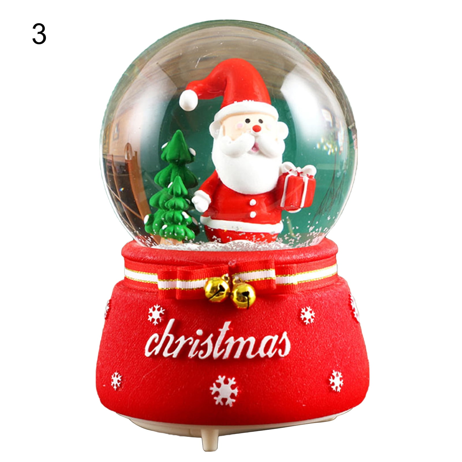 Kaola Music Snow Globe Rotating Design Lovely Glowing Crafts Resin ...