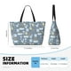 thumbnail image 4 of Fotbe Blue Bathroom Bolsa de Viaje para Playa - Resistente al Agua, Bolsa Tote de Gran Capacidad y Ligera con 7 Bolsillos para Mujeres y Hombres, 4 of 7