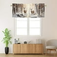 thumbnail image 2 of Deer Curtain Valances Winter Cabin Wild Animal Elk Snowy Tree Forest Privacy Window Valances for Living Room Kitchen 54 by 18 in, 1 Panel, 2 of 6