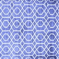 thumbnail image 1 of Ahgly Company Indoor Square Trellis Blue Modern Area Rugs, 4' Square, 1 of 4