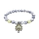 thumbnail image 1 of Pulsera de Cuentas Turquesas, Estilo Yoga Ajustable, Diseño de Luminoso Colgante, Regal Personalización para Mujer, Aniversario o Cumpleaños, Cuentas 8 Mm, 18 G de Peso., 1 of 4