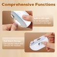 thumbnail image 3 of WETRBWEH Electric Nail Clippers for Seniors, 2026 3-in-1 Automatic Nail Trimmer with LED Light, Type-C Rechargeable Safe Painless for Adults, White, 3 of 10