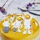thumbnail image 5 of Estatua de astronauta de 3 piezas, juguetes educativos, decoración de pasteles de astronauta para hotel Dorado, 5 of 8