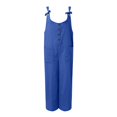 thumbnail image 4 of Mono Ajustado Gibobby de Verano para mujer Sin mangas con botones Azul XL, 4 of 5