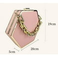 thumbnail image 2 of Kukuzhu Women Chic Evening Bags Purses Banquet Chain Hexagonal Crossbody Bag Handbag for Party Prom, 2 of 6