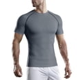 thumbnail image 2 of yillto Men Big and Tall Top Mock Neck Short Sleeve Shirts 3 Pack Undershirt Pullover Solid Color Tshirts, 2 of 5