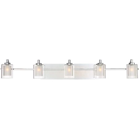 Quoizel Lighting Kolt - 42" 22.5W 5 LED Bath Vanity, Polishe