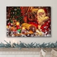 thumbnail image 2 of wall26 Canvas Print Wall Art Christmas Tree Lights Santa Claus Celebrations &amp; Holidays Decorative Illustrations Modern Art Scenic Colorful Multicolor Warm for Living Room, Bedroom, Office - 24&qu, 2 of 5