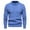 Blue, variant on HAiming Men's Turtneck Pullover Sweaters Trendy Solid Color Long Sleeve Plus Size Casual Cable Knitted Sweater Tops