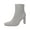 Bone Smooth, variant on Womens Terrie Faux Leather Square Toe Ankle Boots