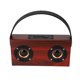 thumbnail image 5 of Altavoz recargable inalámbrico Bluetooth de madera portátil D10 compatible con entrada auxiliar de tarjeta TF, 5 of 8